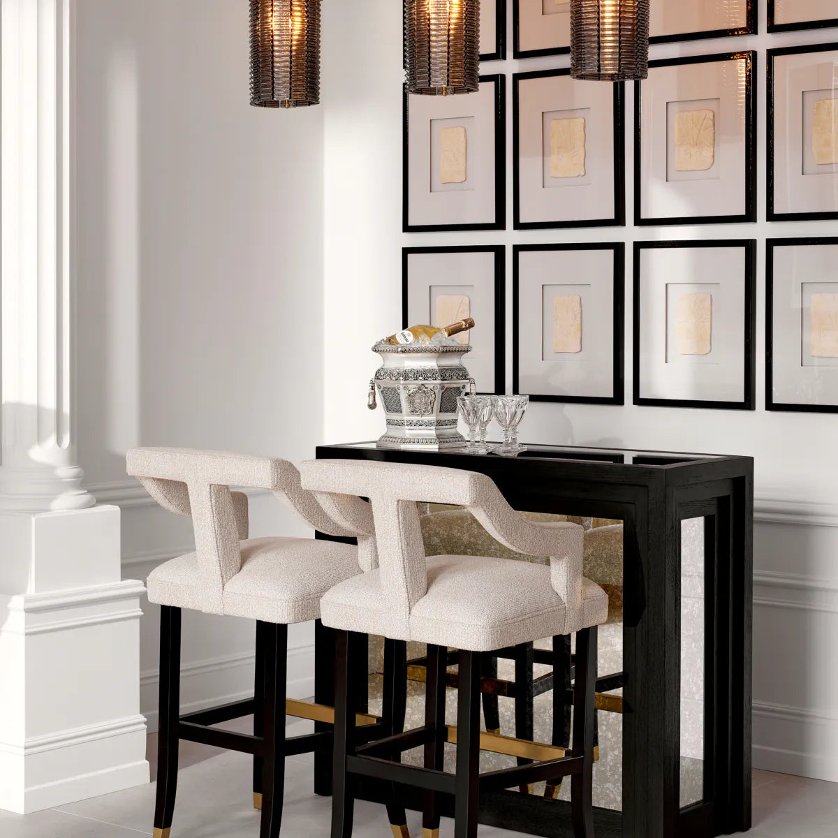 Eichholtz bar stool Roumier