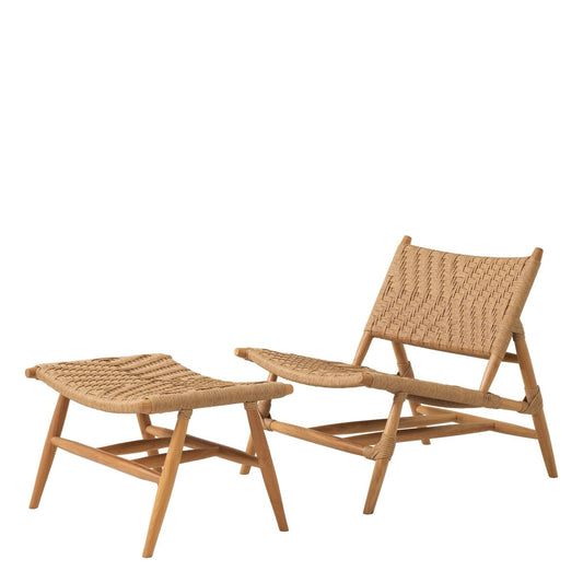 Eichholtz Outdoor Sessel und Hocker Laroc Eichholtz 117381
